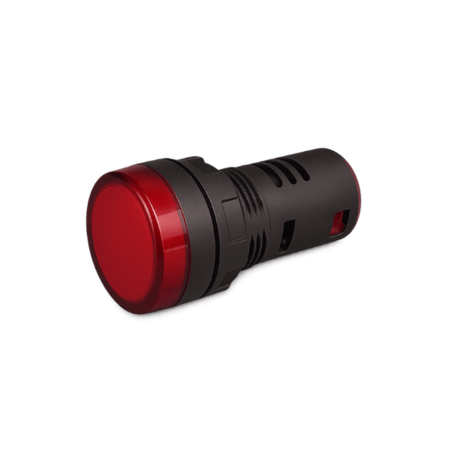 107.215.456.2 -  Sinaleiro LED Monobloco 22mm 220V Vermelho -1-